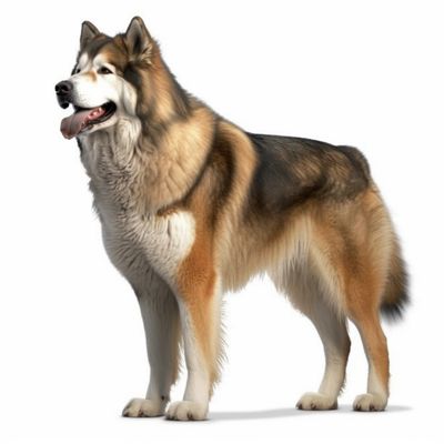 Full body image of a Alaskan Malamute