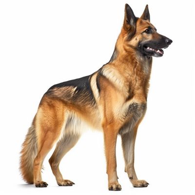 Full body image of a German Shepherd