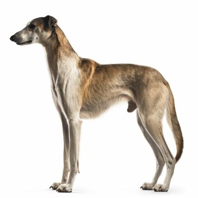 Full body image of a Greyhound