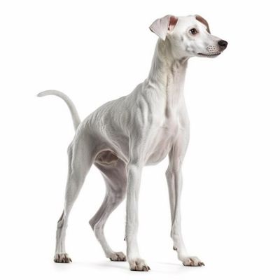 Full body image of a Italian Greyhound