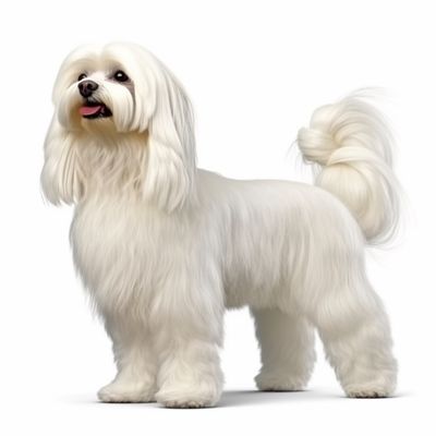 Full body image of a Maltese