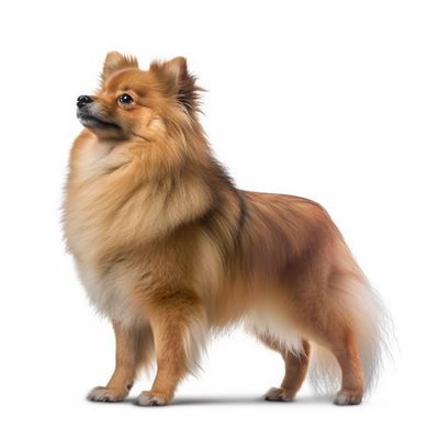 Full body image of a Pomeranian