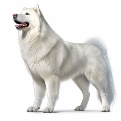 Full body image of a Samoyed