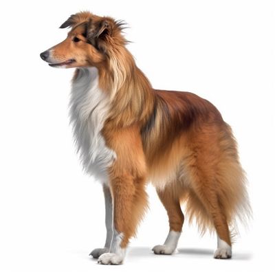 Full body image of a Shetland Sheepdog