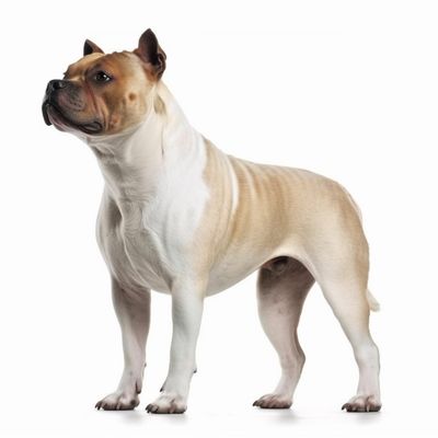 Full body image of a Staffordshire Bull Terrier